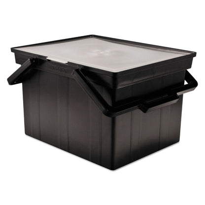 Advantus Companion Portable File, Letter/Legal Files, 17" x 14" x 11", Black