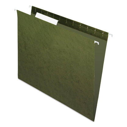 Pendaflex Standard Green Hanging Folders, Letter Size, 1/3-Cut Tabs, Standard Green, 25/Box