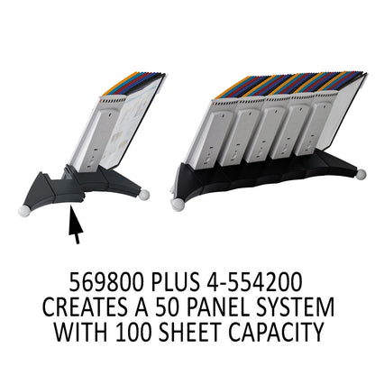 Durable SHERPA Reference System Extension Set, 10 Sleeves, Assorted Borders and Panels
