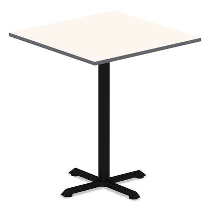 Alera Hospitality Series Single-Column Bases, 27.5" Diameter x 40.38"h, 300 lb Cap, Steel, Black