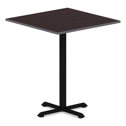 Alera Hospitality Series Single-Column Bases, 27.5" Diameter x 40.38"h, 300 lb Cap, Steel, Black