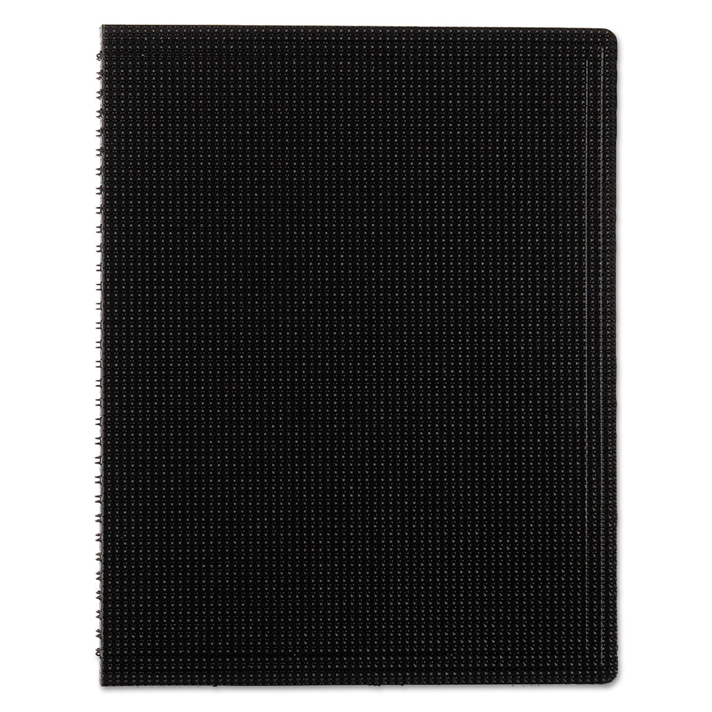 Blueline Duraflex Poly Notebook, 1 Subject, Medium/College Rule, Black Cover, 11 x 8.5, 80 Sheets