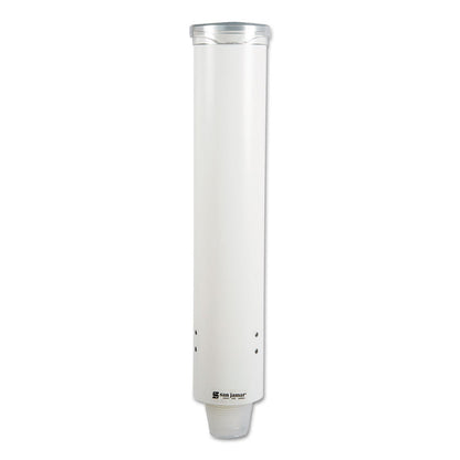 San Jamar Small Pull-Type Water Cup Dispenser, For 5 oz Cups, White