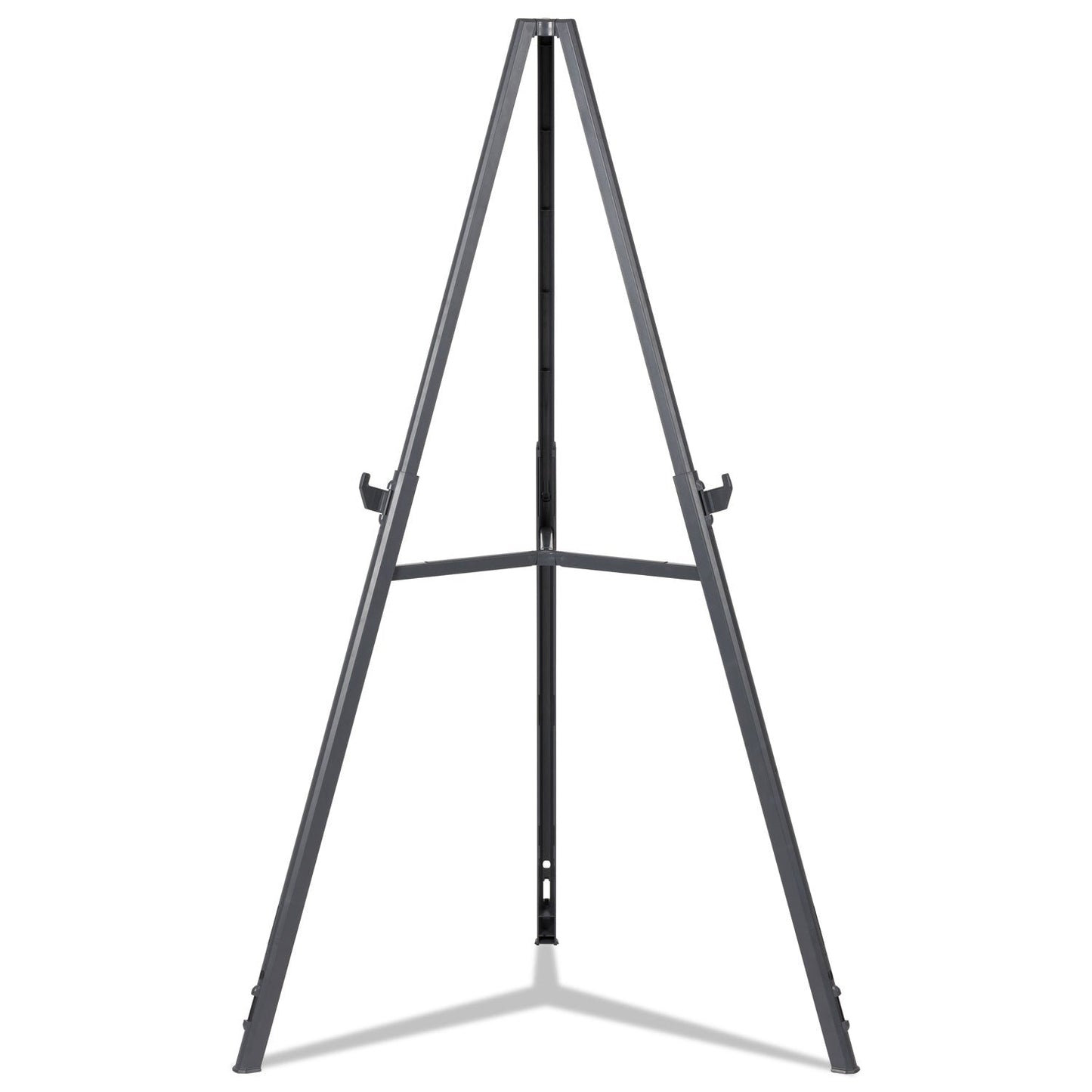 MasterVision Quantum Heavy Duty Display Easel, 35.62" to 61.22" High, Plastic, Black