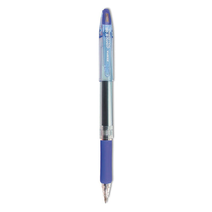 Zebra Jimnie Gel Pen, Stick, Medium 0.7 mm, Blue Ink, Smoke Barrel, 12/Pack