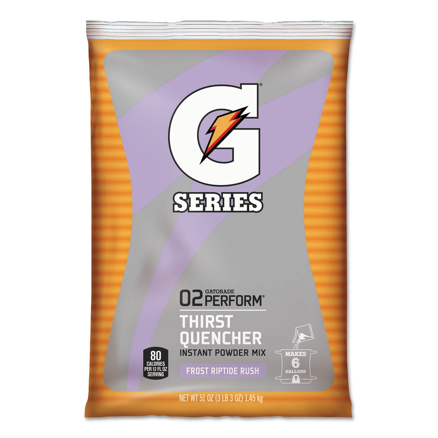 Gatorade Original Powdered Drink Mix, Riptide Rush, 51oz Packets, 14/Carton