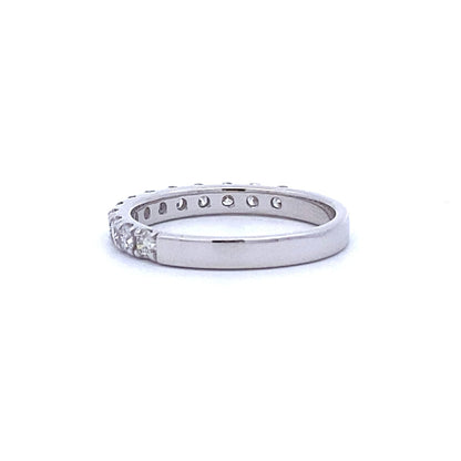 .75ct Diamond Wedding Band Ring 14KT White Gold