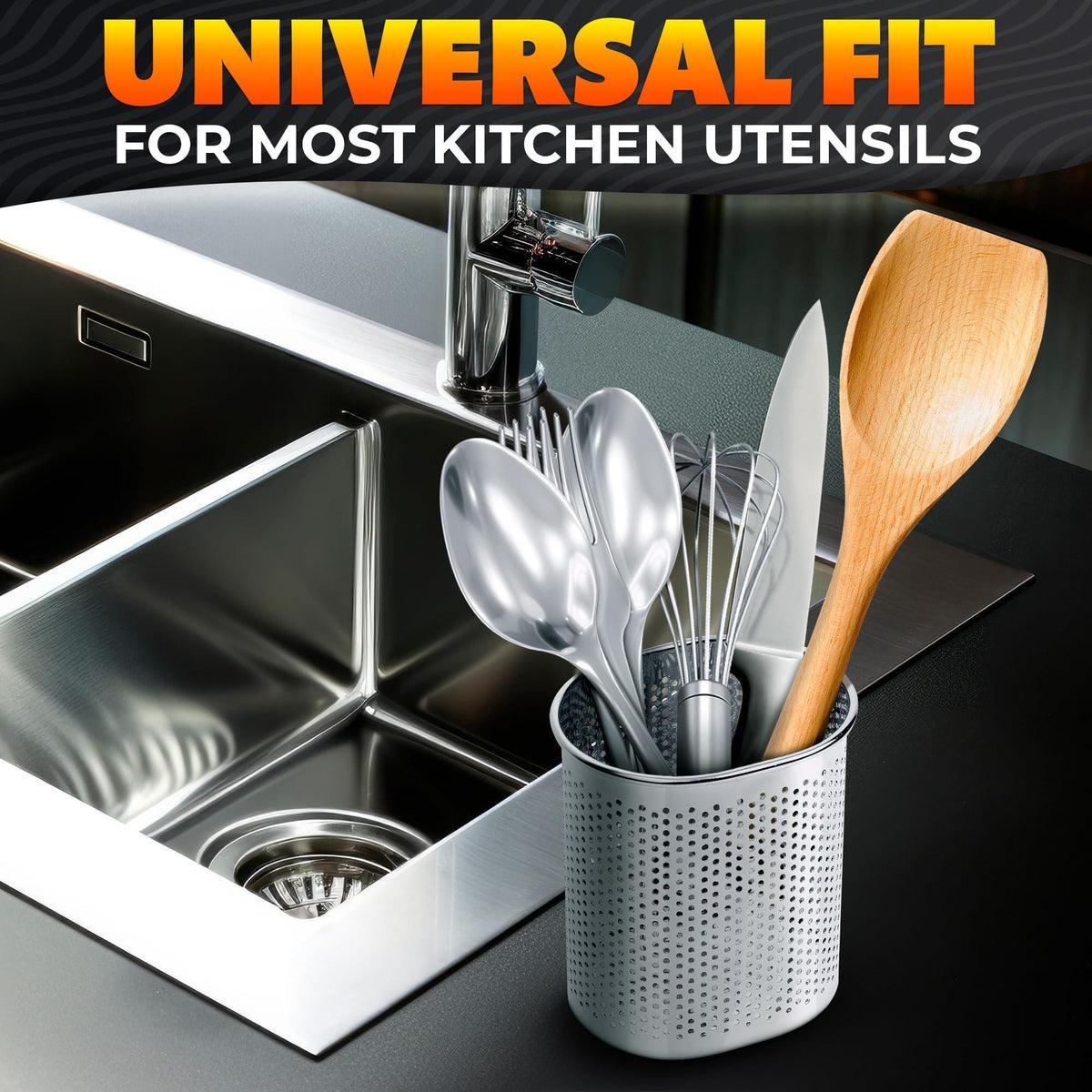 Chopstick Dishwasher Basket 3.5x2.7x3.9  – Stainless Steel Chopstick Holder for Dishwasher with Hooks Oval Design Rust Resistant Perforated Utensil Caddy for Straws Teaspoons & Small Kitchen Tools