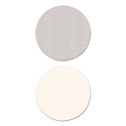 Alera Reversible Laminate Table Top, Round, 35.5" Diameter, White/Gray