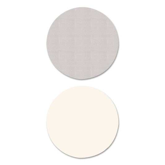Alera Reversible Laminate Table Top, Round, 35.5" Diameter, White/Gray