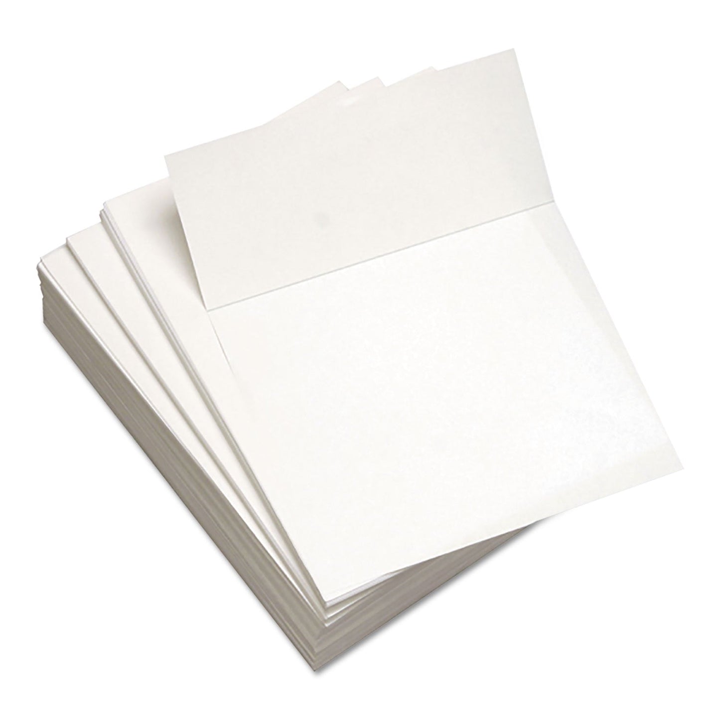 Lettermark Custom Cut-Sheet Copy Paper, 92 Bright, Micro-Perforated 3.66" from Bottom, 24 lb Bond Weight, 8.5 x 11, White, 500/Ream