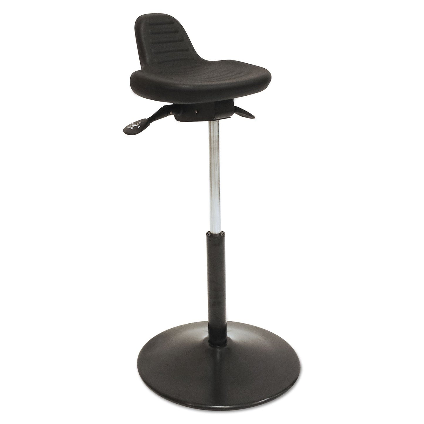 ShopSol Pneumatic Sit-Stand Stool, Supports Up to 250 lb, Black