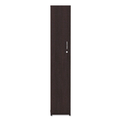 Alera Valencia Series Wardrobe, 11 7/8w x 22 7/8d x 65h, Espresso