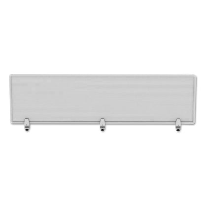 Alera Polycarbonate Privacy Panel, 65w x 0.5d x 18h, Silver/Clear