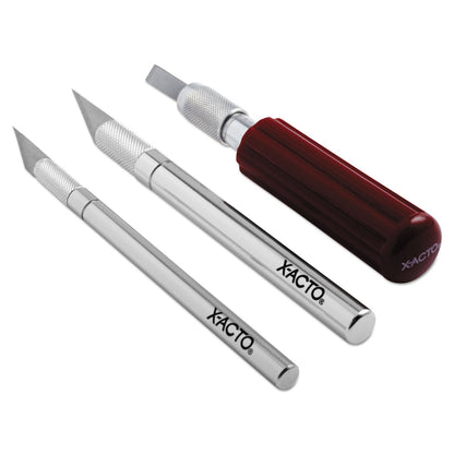X-ACTO Knife Set, 3 Knives, 10 Blades, Carrying Case