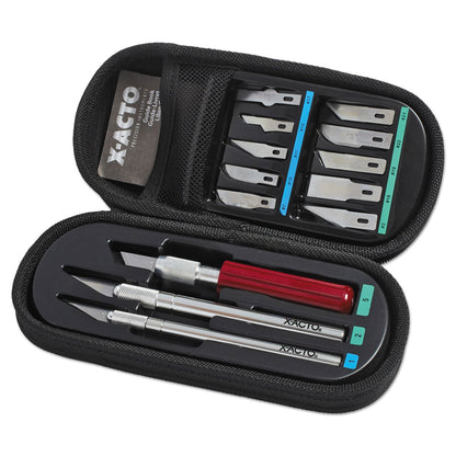 X-ACTO Knife Set, 3 Knives, 10 Blades, Carrying Case