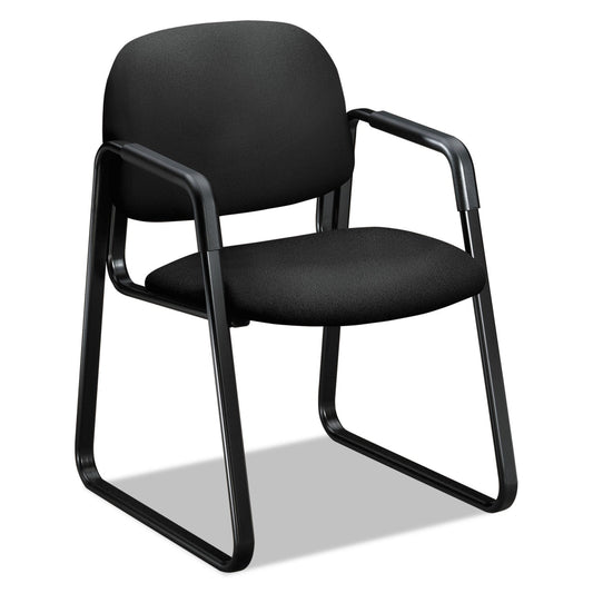 HON Solutions Seating 4000 Series Sled Base Guest Chair, 23.5" x 26" x 33", Black