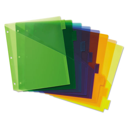 Avery Insertable Big Tab Plastic 1-Pocket Dividers, 8-Tab, 11.13 x 9.25, Assorted, 1 Set