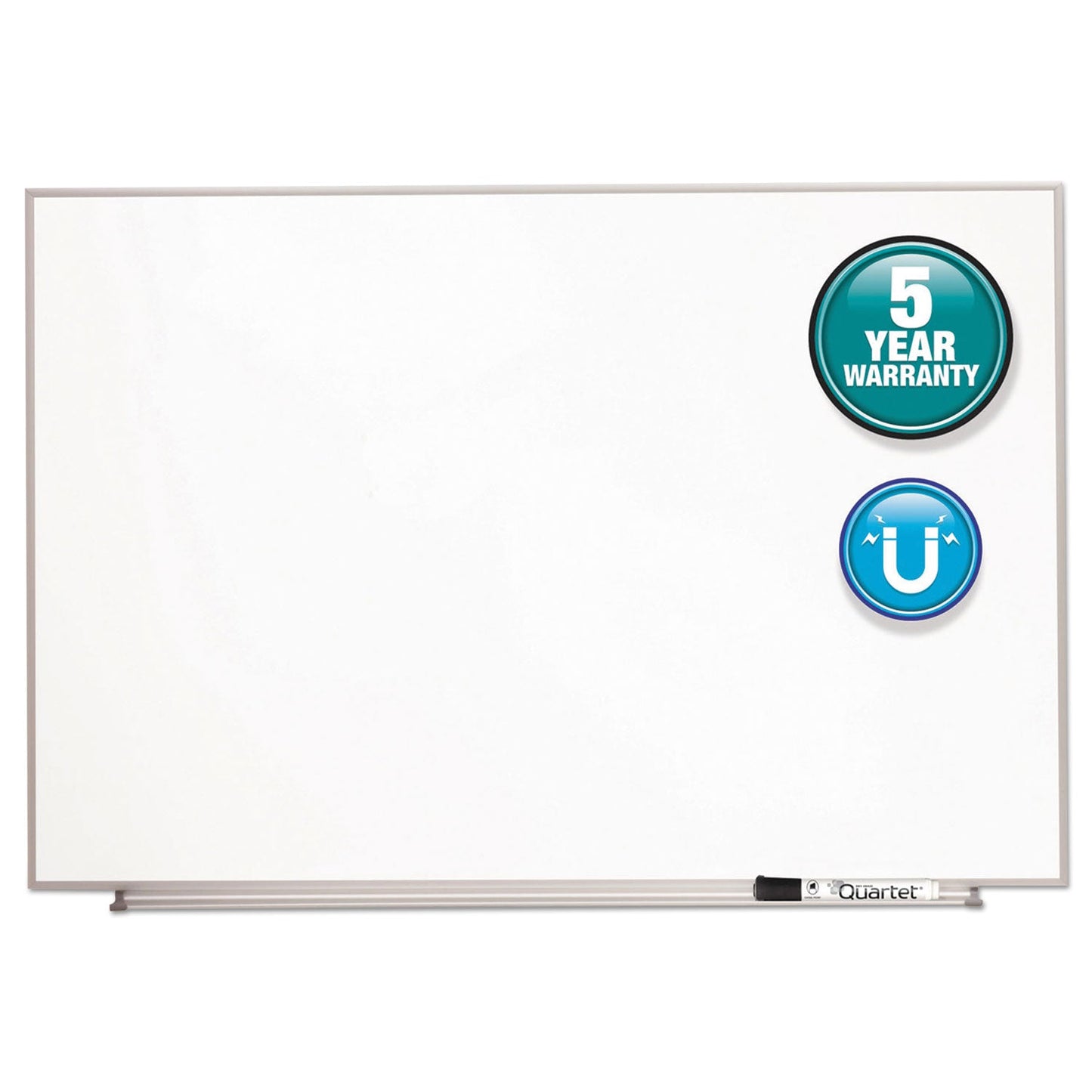 Quartet Matrix Magnetic Boards, Painted Steel, 48 x 31, White, Aluminum Frame