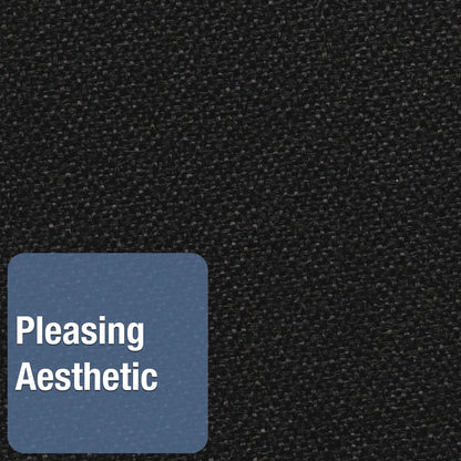 Quartet Oval Office Fabric Bulletin Board, 48 x 36, Black