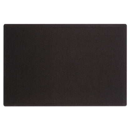 Quartet Oval Office Fabric Bulletin Board, 36 x 24, Black