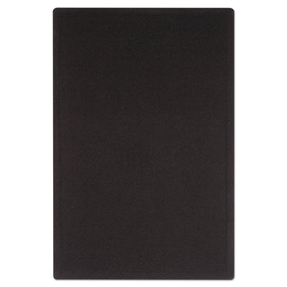 Quartet Oval Office Fabric Bulletin Board, 48 x 36, Black