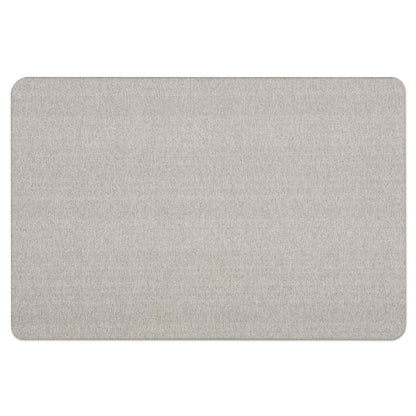 Quartet Oval Office Fabric Bulletin Board, 36 x 24, Gray