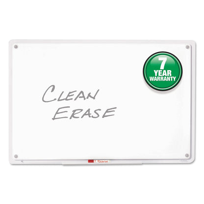 Quartet iQ Total Erase Board, 23 x 16, White, Clear Frame