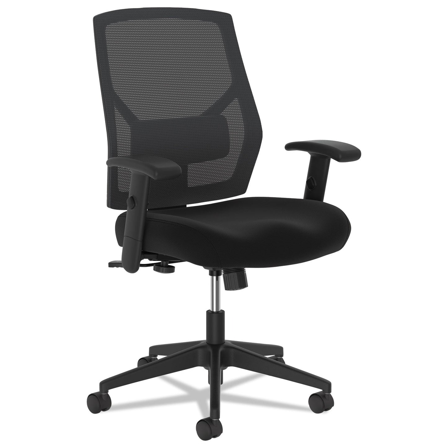 HON VL581 High-Back Task Chair, Supports Up to 250 lb, 18" to 22" Seat Height, Black