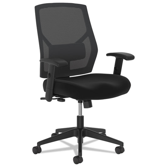 HON VL581 High-Back Task Chair, Supports Up to 250 lb, 18" to 22" Seat Height, Black
