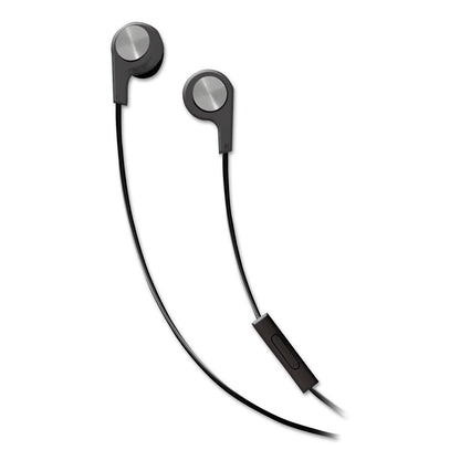 Maxell B-13 Bass Earbuds with Microphone, 52" Cord, Black