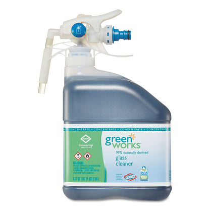 Green Works Glass Cleaner Concentrate, Original, 101 oz Bottle, 2/Carton