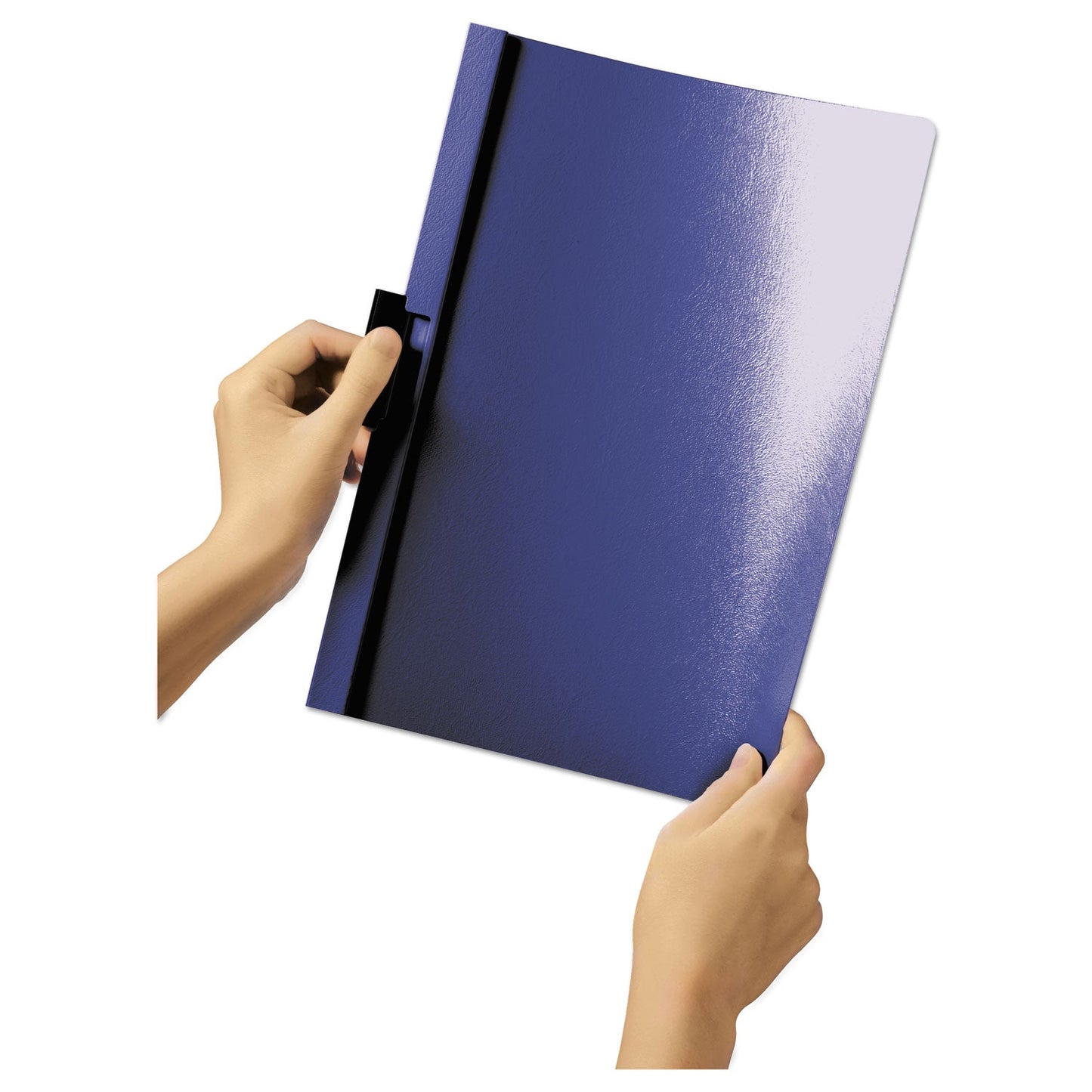 Durable DuraClip Report Cover, Clip Fastener, 8.5 x 11 , Clear/Red, 25/Box
