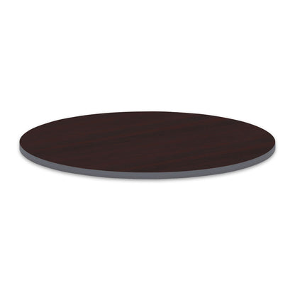 Alera Reversible Laminate Table Top, Round, 35.5" Diameter, Medium Cherry/Mahogany