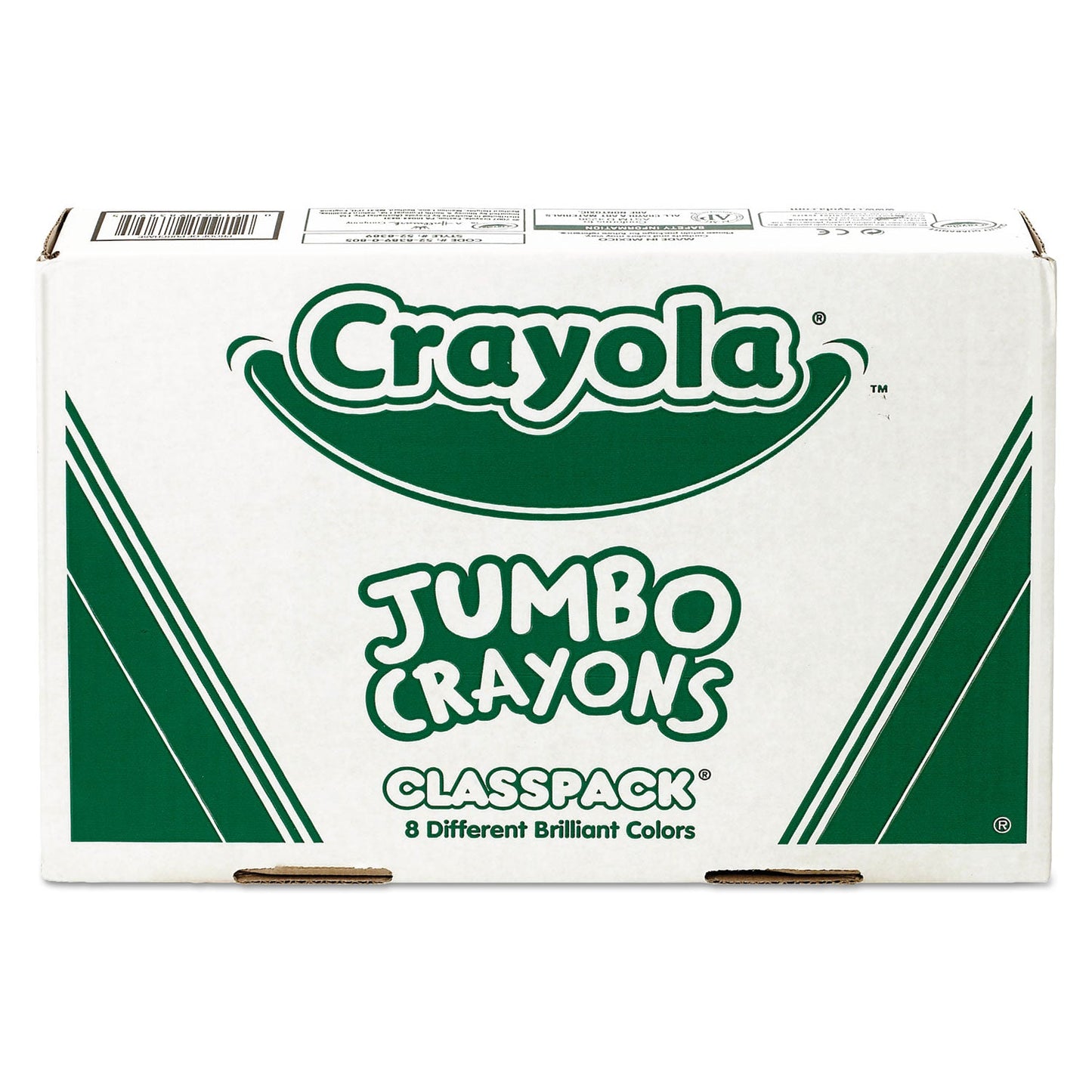 Crayola Jumbo Classpack Crayons, 25 Each of 8 Colors, 200/Set