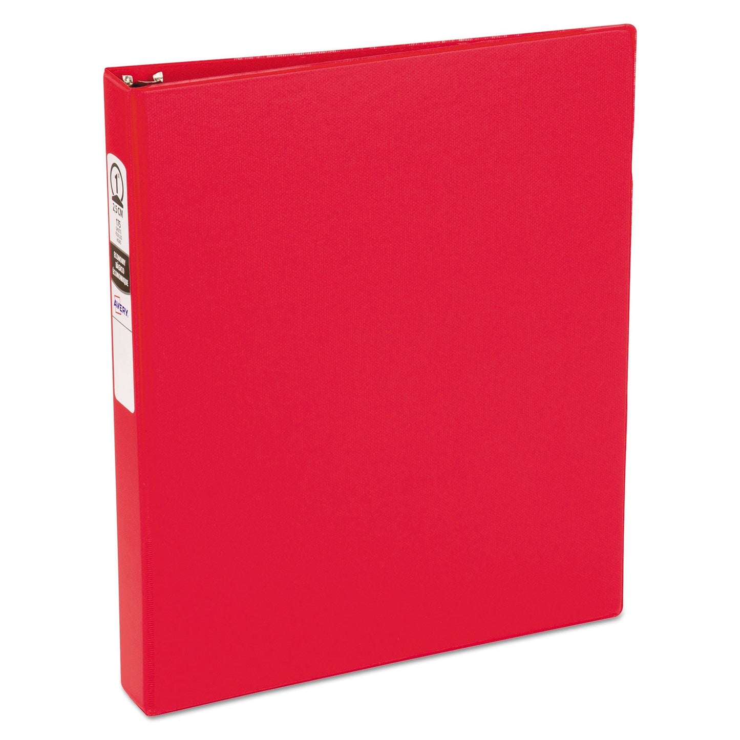 Avery Economy Non-View Binder with Round Rings, 3 Rings, 1" Capacity, 11 x 8.5, Red, (3310)