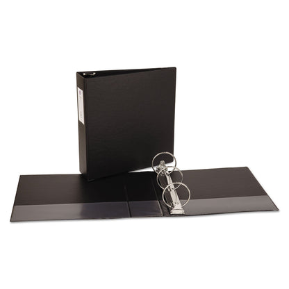 Avery Economy Non-View Binder with Round Rings, 3 Rings, 3" Capacity, 11 x 8.5, Black, (4601)