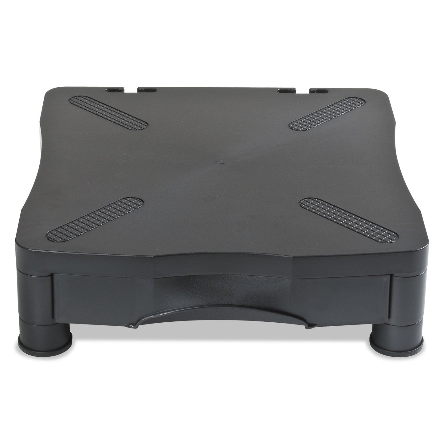 Kelly Computer Supply Monitor Stand, 13.25" x 13.5" x 2.75" to 4", Black, Supports 60 lbs