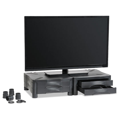Kelly Computer Supply Monitor Stand, 13" x 13.5" x 4.75" to 5.75", Black, Supports 60 lbs