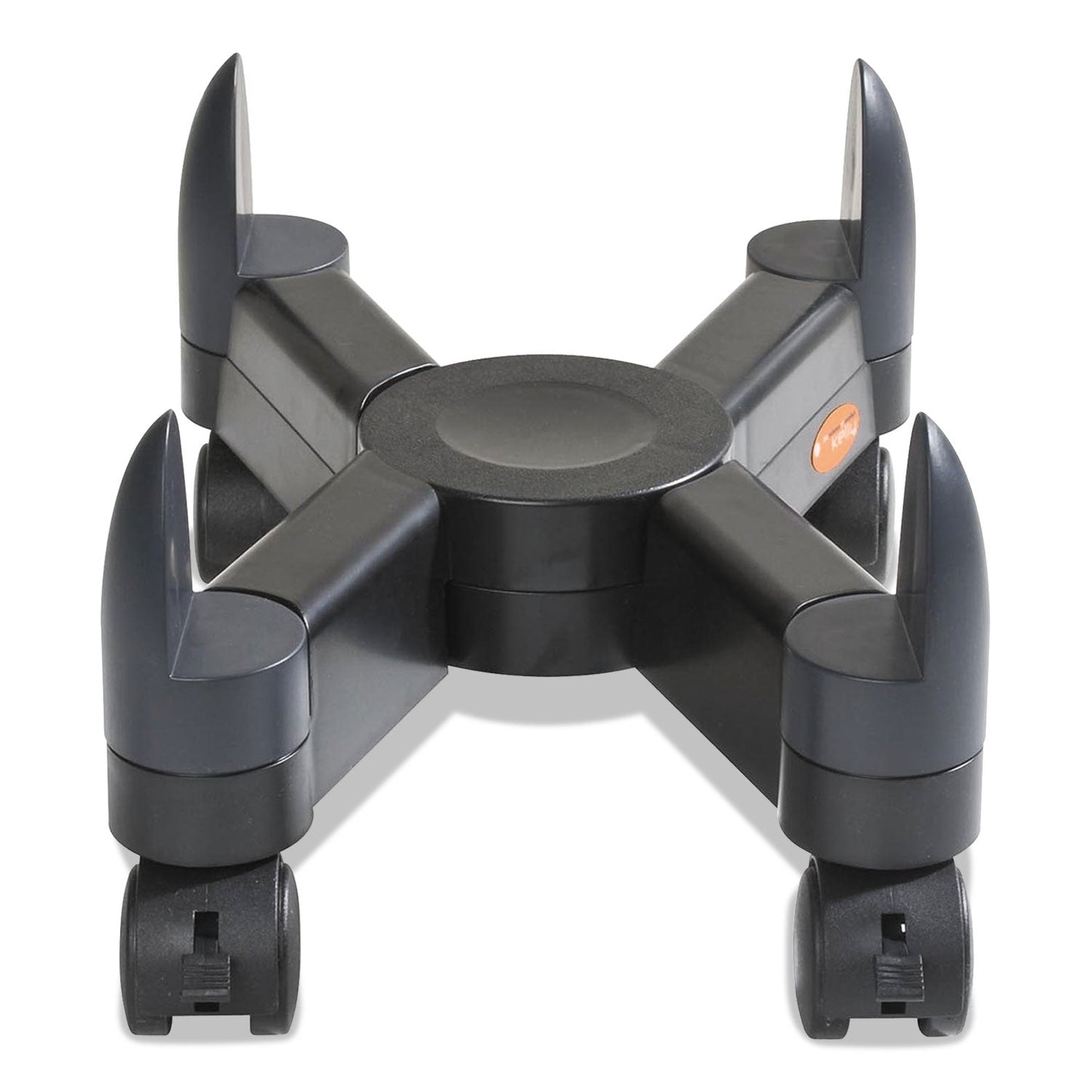 Kelly Computer Supply Computer Stand with Locking Wheels, Supports 40 lb, 3 x 16.5 x 4.5, Black