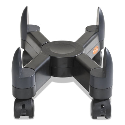 Kelly Computer Supply Computer Stand with Locking Wheels, Supports 40 lb, 3 x 16.5 x 4.5, Black