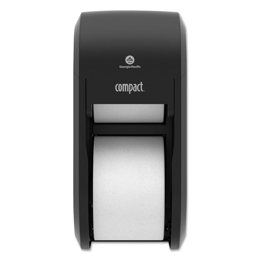 Georgia Pacific Compact Vertical 2-Roll Coreless Tissue Dispenser, 14.06 x 6.69 x 8.19, Black