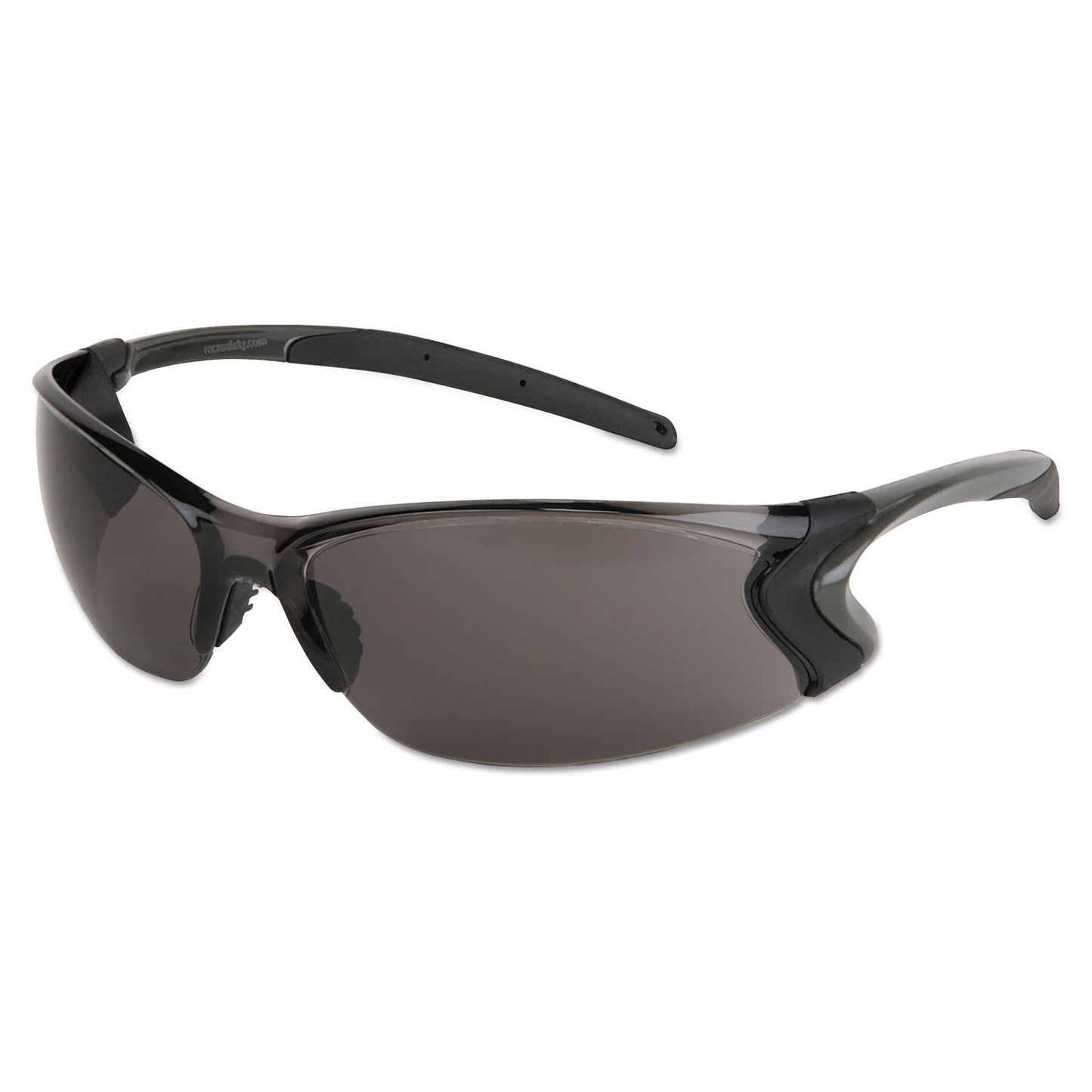 MCR Backdraft Glasses, Clear Frame, Anti-Fog Gray Lens