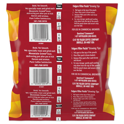 Folgers Coffee Filter Packs, Black Silk, 1.4 oz Pack, 40Packs/Carton