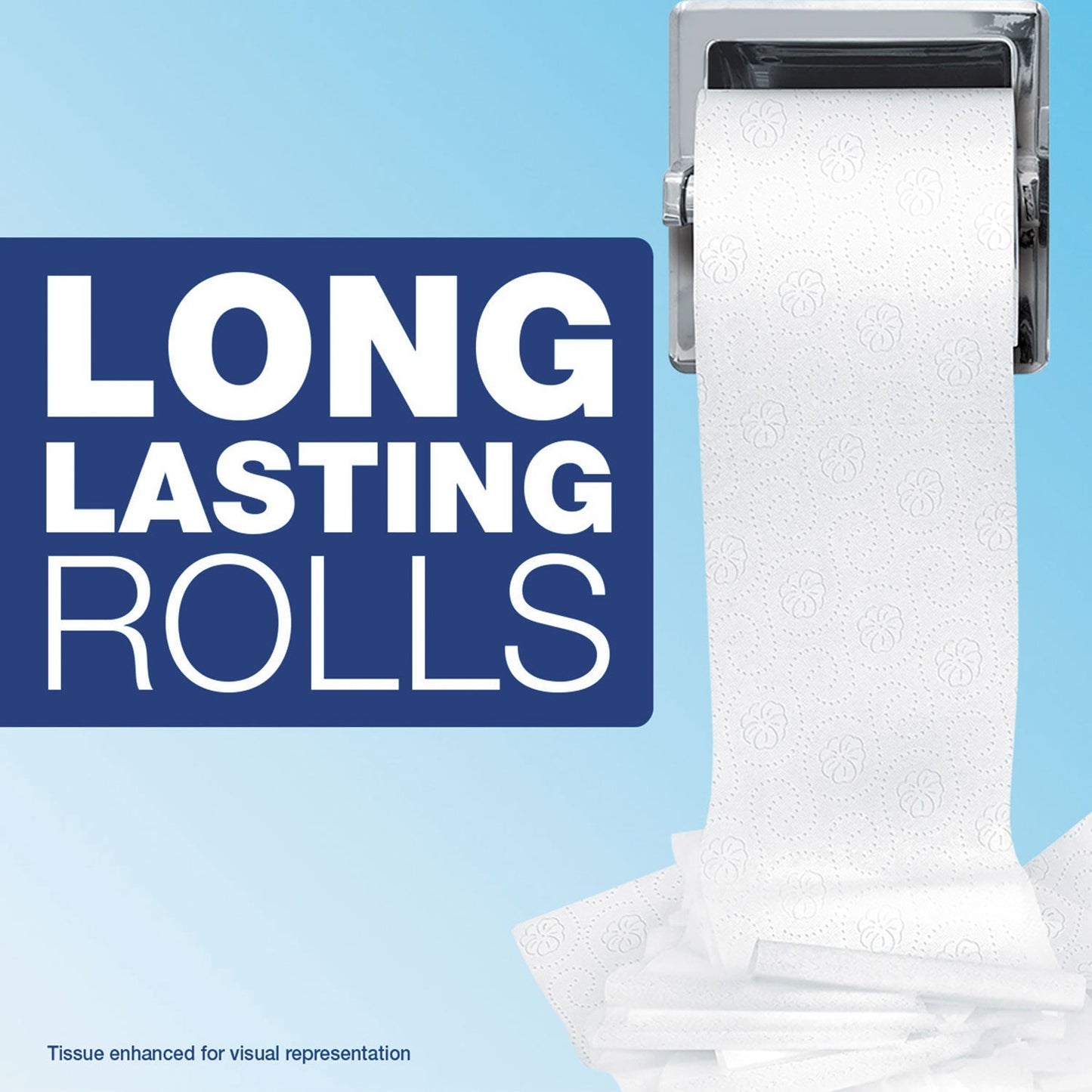 Charmin Commercial Bathroom Tissue, Septic Safe, Individually Wrapped, 2-Ply, White, 450 Sheets/Roll, 75 Rolls/Carton