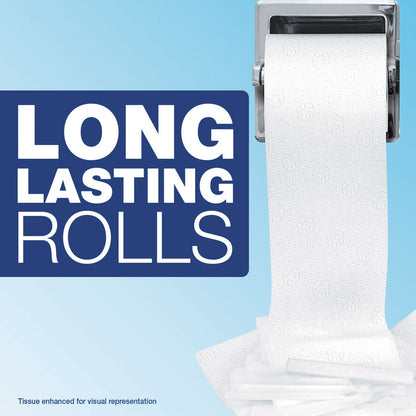 Charmin Commercial Bathroom Tissue, Septic Safe, Individually Wrapped, 2-Ply, White, 450 Sheets/Roll, 75 Rolls/Carton