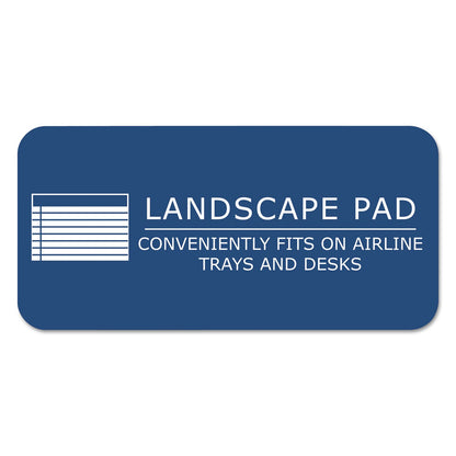 Roaring Spring WIDE Landscape Format Writing Pad, Unpunched with Standard Back, Medium/College Rule, 40 White 11 x 9.5 Sheets
