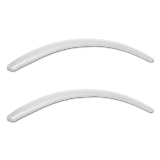 Alera Neratoli Series Replacement Arm Pads for Alera Neratoli Series Chairs, Faux Leather, 1.77" x 15.15" x 0.59", White, 2/Set