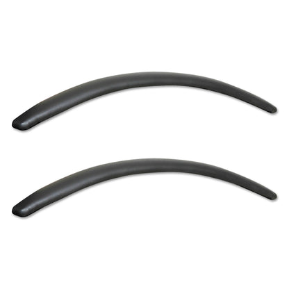Alera Neratoli Series Replacement Arm Pads for Alera Neratoli Series Chairs, Faux Leather, 1.77" x 15.15" x 0.59", Black, 2/Set