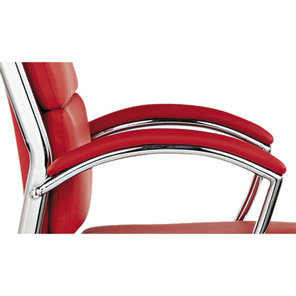 Alera Neratoli Series Replacement Arm Pads for Alera Neratoli Series Chairs, Faux Leather, 1.77" x 15.15" x 0.59", Red, 2/Set